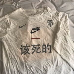 TDE Nike long sleeve Tee white Kendrick Lamar DAMN